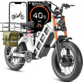 [2026] eAhora Juliet Pro 2 Electric Bike for Adult, 5400W/1200W | Dual Motor | 43Mph/31 Mph | 70Ah/60Ah 200+Miles Long Range | 20 Inch Fat Tire | for Commute | Delivery | Women
