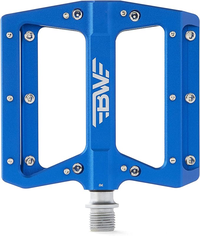 Berm Platform Bike Pedals - Lightweight Aluminum Flat Pedals for MTB and BMX