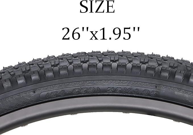 Hycline Mountain Bike Tire: 20/24/26/27.5-inch Folding Replacement High-Performance Wear-Resistant Bicycle Tires for MTB Off-Road Bike