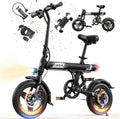 VARUN Electric Bike- Commuter Ebike for Adults 500W Peak Motor, 20 MPH Speed, Long-Range, Waterproof Battery & Chain, 14" Foldable Electric Bicycle with Dual Disc Brakes and Rear Suspension
