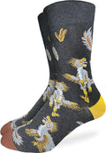 Good Luck Sock Men's Dinosaur Socks, Adult