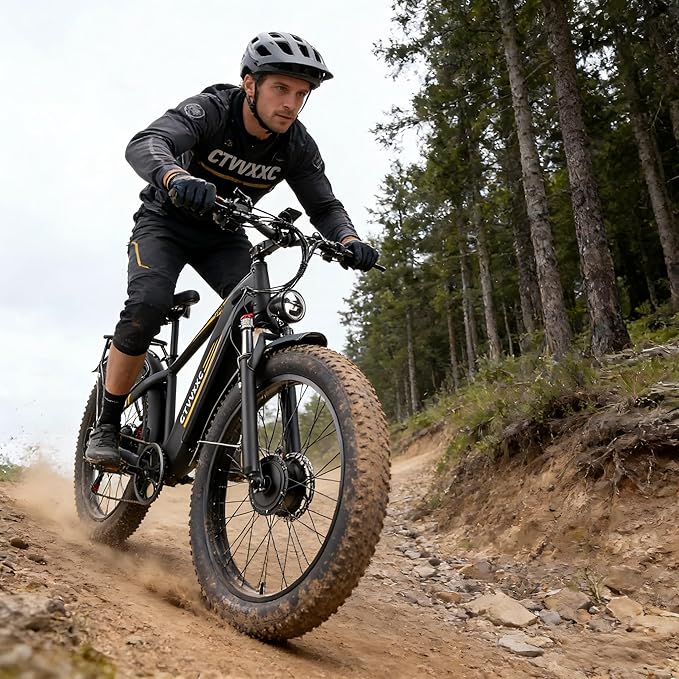 Peak 8000W Dual Motor Ebike for Adults - Fast Electric Bike 50MPH,Up to 95Miles Long Range Ebikes,Adjustable Stem,Men Electric Mountain Bike ,26" Fat Tire Electric Bicycle for Off-Road Commuter