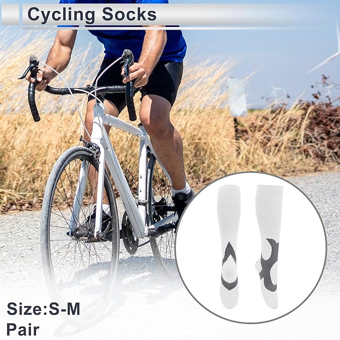 Cycling Socks Breathable Sweat-Absorbent Anti-Friction Outdoor Bike Socks Neutral and Universal 1 Pair