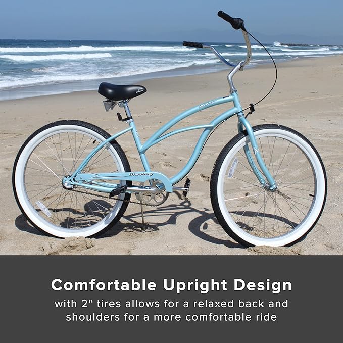 sixthreezero Urban Lady Beach Cruiser Bike, Women's 3 Speed Hybrid Bicycle
