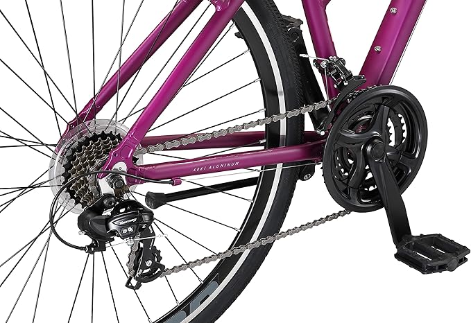 Schwinn GTX Comfort Adult Hybrid Bike, Men and Women, Dual Sport Bicycle, 700c Wheels, Step-Through or Step-Over Lightweight Aluminum Frame