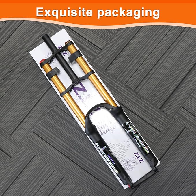 ZTZ 26/27.5/29 inch Mountain Bike Air Suspension Fork,Rebound Adjustment,180mm Travel,QR 9x100mm, 1-1/8 Straight Steerer, Ultralight Double Shoulder Design Front Fork for XC/AM MTB