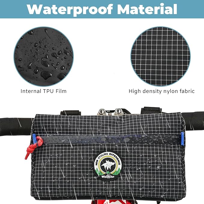 Bike Handlebar Bag, Bicycle Front Bag, Kids Handle Bar Bag, Storage Bag with Shoulder Strap for Men Women Kids Outdoor Road MTB Cycling