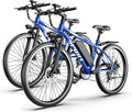 Electric Bike for Adults, 1500W Peak Motor, Up to 25 MPH, 65 Miles PAS Range, 48V 10Ah Removable Battery, Advanced Front Suspension, 7 Speeds, Compact Electric Mountain Bicycle, 26" Commuting Ebike