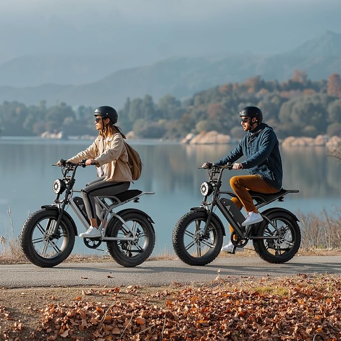 TST Electric Bike for Adults 1500W Peak 20" Fat Tire All-Terrain E-Bike 60/110 Miles 28 MPH Electric Dirt Bike - 48V 15/25 AH Battery Tested to UL 2849 Powered Electric Bicycle