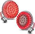 LX-LIGHT Pair 2'' Bullet Style 1157 Rear LED Turn Signal Light Kit Compatible with Dyna Softail Touring Street Glide Road King Sportster 1986-2025 Motorcycles