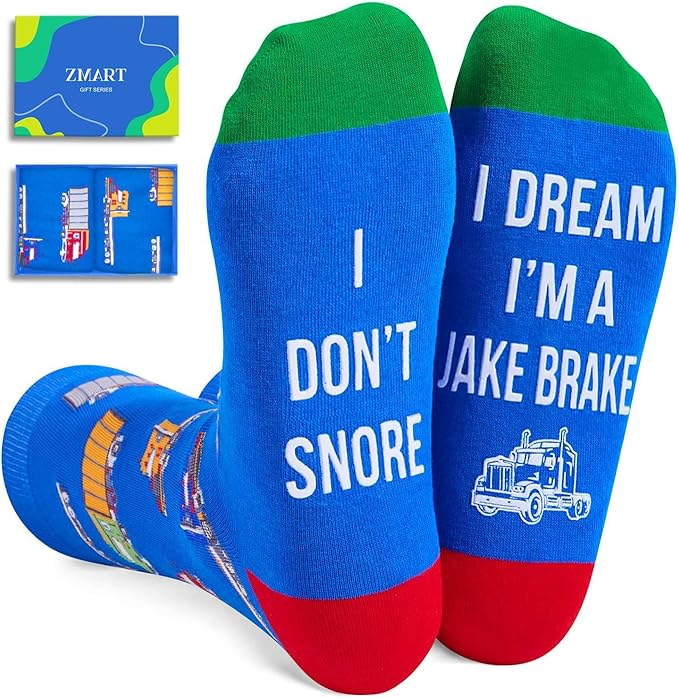 Zmart Transportation Gifts for Adult - Train Race Car Truck Bicycle Motorcycle Socks for Men