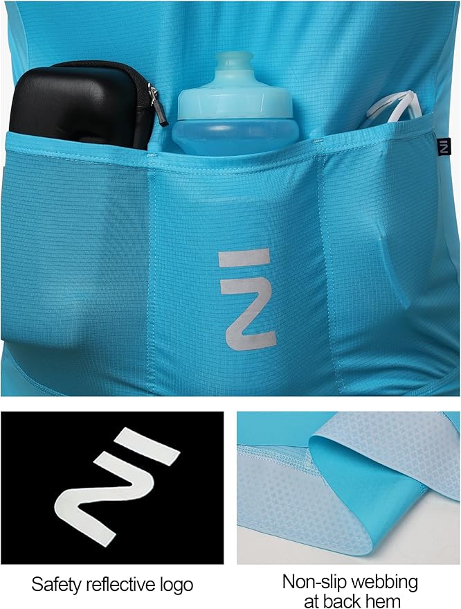 INBIKE Cycling Jersey Men Set Bib Shorts Set Breathable Bike Shirts Quick-Dry Bib Bicycle Jersey Biking Clothing Set