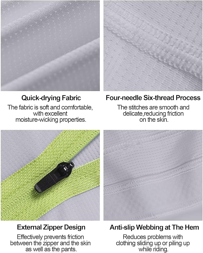 INBIKE Mens Cycling Jersey Breathable Elastic Bike Jersey 3 Rear Pockets Moisture Wicking Short Sleeve Quick Dry Reflective Biking Shirts Large Gray