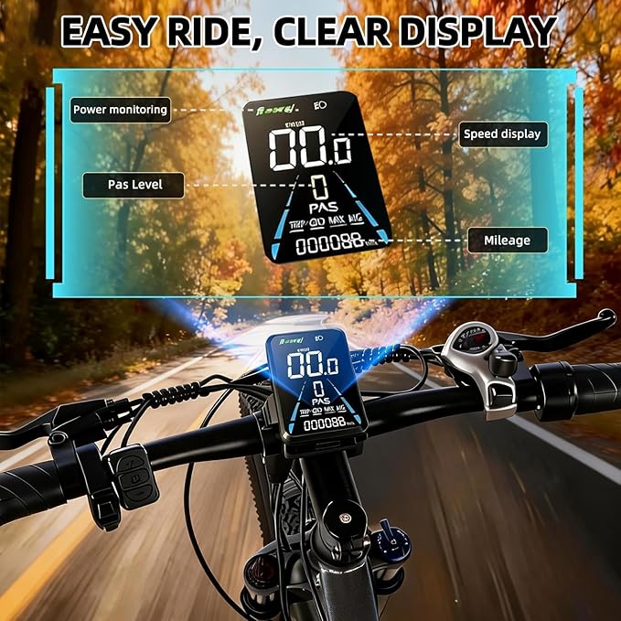 Electric Bike for Adults, Peak 750W Brushless Motor, Top Speed 25 mph, Range 35-40 Miles, 26-inch Mountain E-Bikes, Unisex Commuter Suitable Cit/Mountain/Road Use，7 Speed/UL Certified ebikes