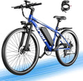 ASKGO Electric Bike for Adults, 1500W Peak Mountain Ebike with 25 MPH, 65 Miles Range, 7 Speeds, 48V 10.4Ah Removable Battery Ebike, 26" Electric Bicycle for Commute