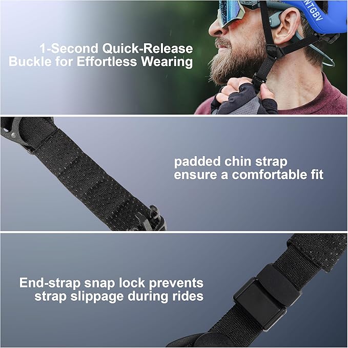 Adult Bike Helmet for Men/Women with Helmet Bag 2 Removable Moisture-Wicking Liners Adjustable Dial Comfort Fit Lightweight Shockproof CPSC 1203 Safety Certified for Road-Ready/Urban-Commute/MTB