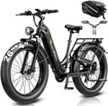 Jasion Thunder/PRO/ST Electric Bike,2000W/1800W Peak Ebikes for Adults,26''Fat Tire Best Ebike for Men,90/80 Miles with 1040Wh/864Wh Battery,35/30+MPH Max Speed Bicycles,500/400LB Capacity
