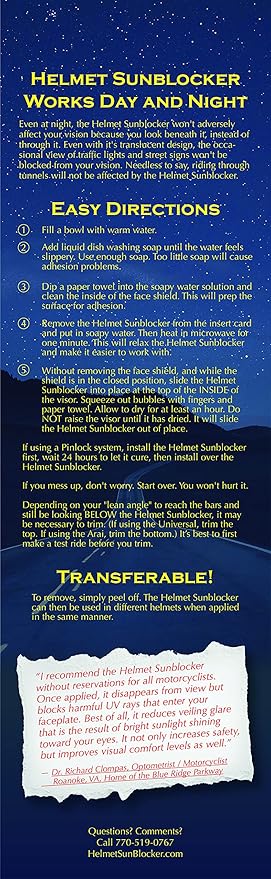 Helmet Sunblocker
