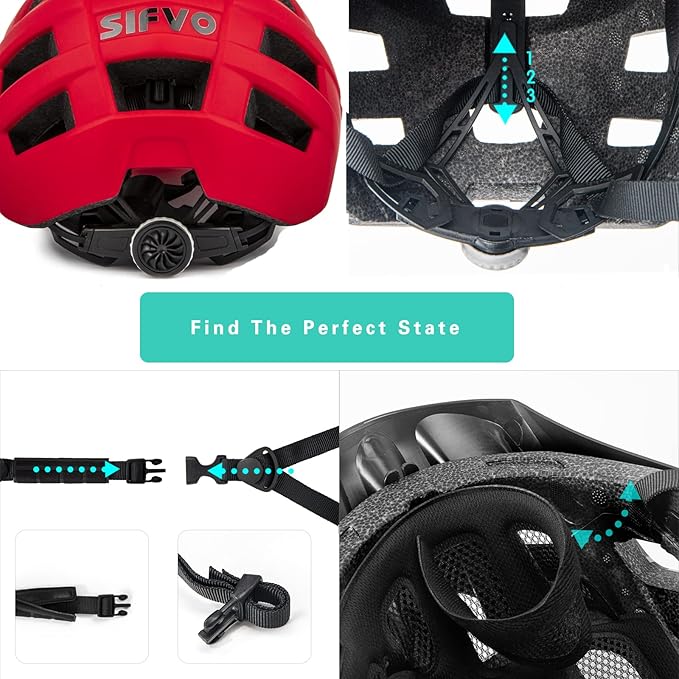 Kids Bike Helmet for Boys and Girls Ages 8-14 Adjustable Youth Helmet with Detachable Visor Lightweight, Safe & Stylish Cycling Bicycle Helmets for Kids 54-57cm