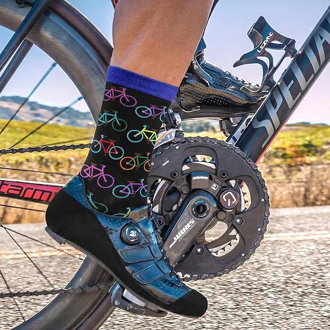 Cycling Socks - Gifts for Cyclists, Mountain Bike Accessories, Bike Socks and Funny Biker Gifts for Men