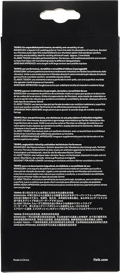 Fizik Performance Bicycle Bar Tape - Soft, Tacky & Classic Professional Bike Handlebar Tape (2mm, 2.7mm, 3mm)