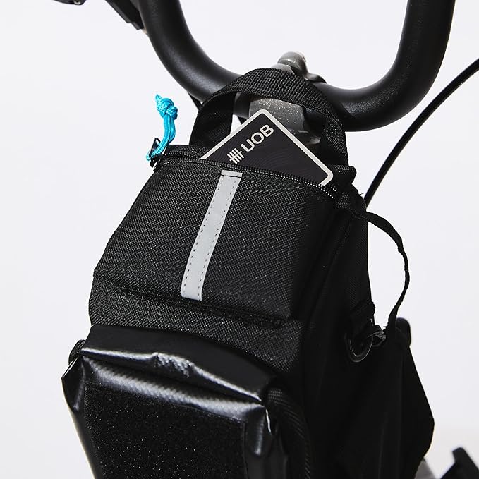 Vincita Supernova Stem Bag – 3-in-1 Bike Cockpit Organizer with Waterproof Phone Mount & Bottle Holder – KLICKfix Quick-Release Adapter – 2L Handlebar Storage for Folding Bikes & Commuters