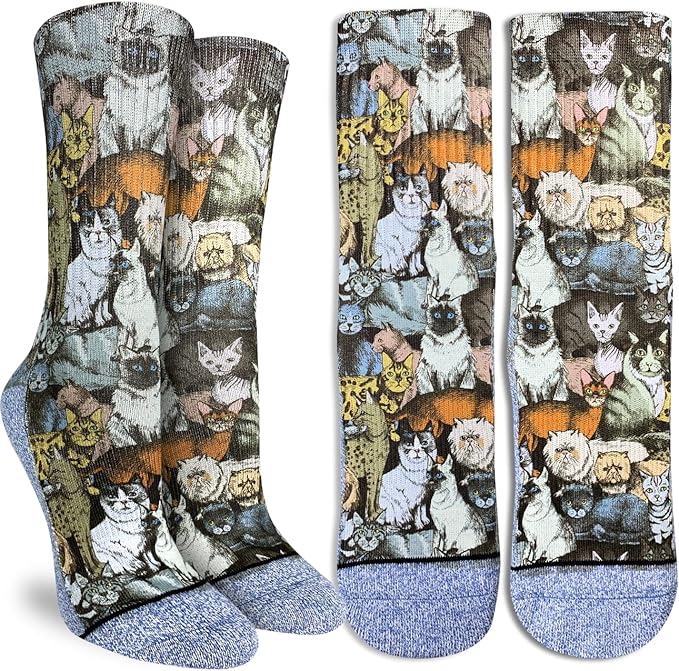Good Luck Sock Novelty Crew Socks for Adults - For Men, Women and Teens