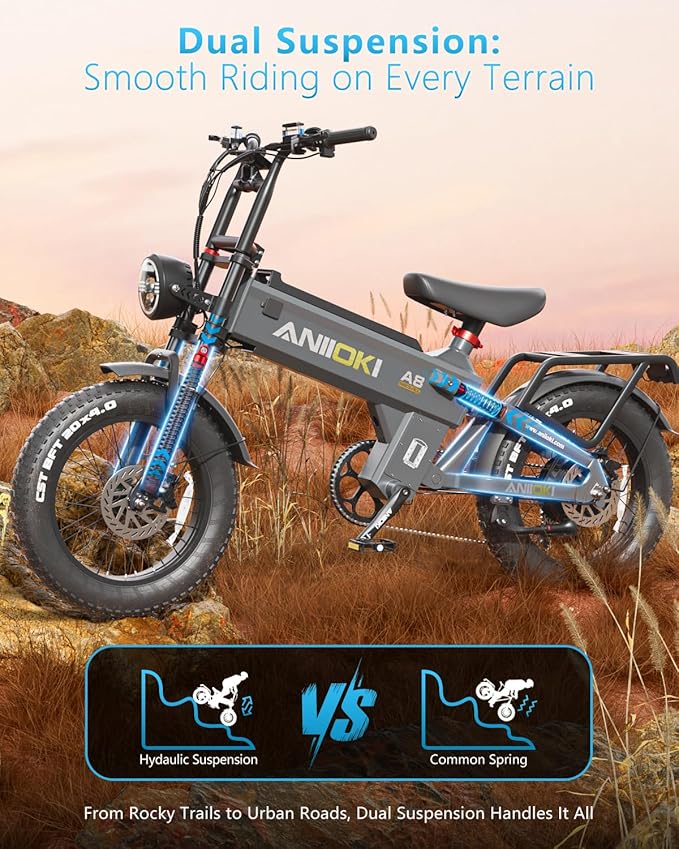 Electric Bike for Adults,200 Miles Long Range Commuter City Ebike with 1400/1600/1800W Motor and 48/52V 60/70Ah Battery,28+MPH Speed Fat Tire Electric Bicycle