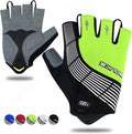 Souke Sports Cycling Bike Gloves - Padded Half Finger Bicycle Gloves with Shock-Absorbing, Anti-Slip, Breathable MTB & Road Biking Features for Men & Women