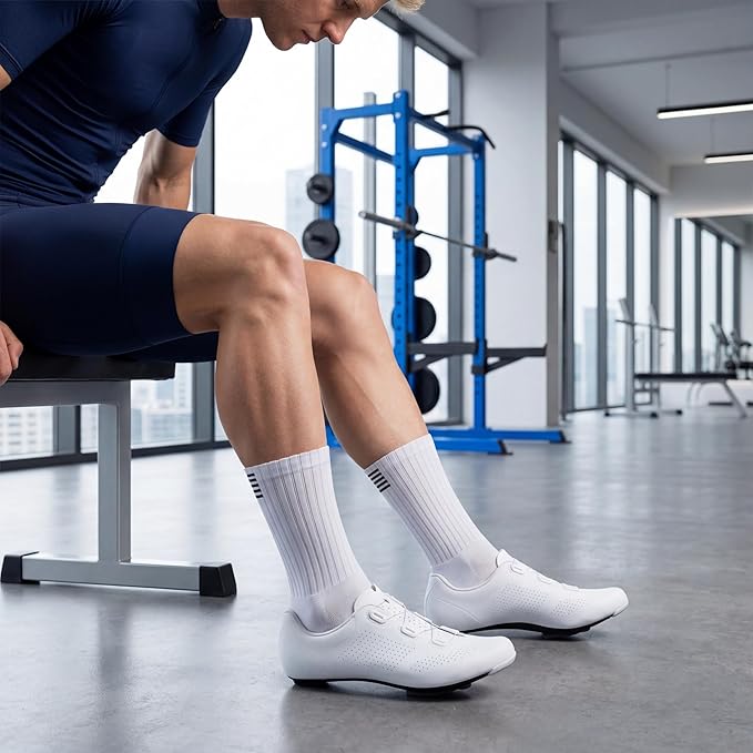 Cycling Socks for Men & Women - 3D Arch Support Compression Bike Socks | Moisture Wicking & Breathable
