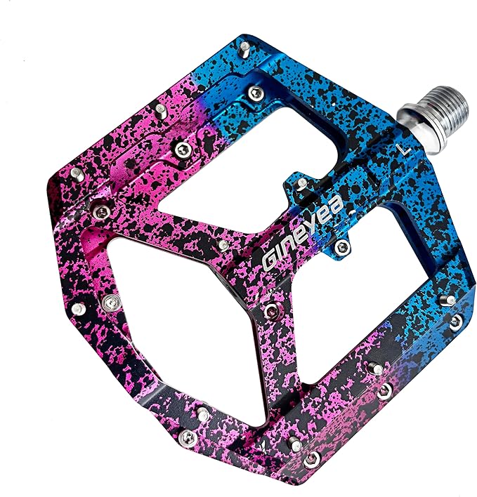 Mountain Bike Pedals, Aluminum Alloy Flat Platform, 9/16" Sealed Bearing, Lightweight Bike Pedals for MTB BMX Road Bicycle