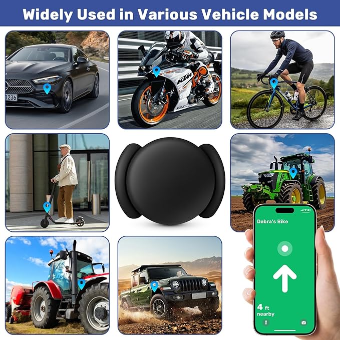 Hidden Magnetic Mini GPS Tracker for Vehicles – No Subscription GPS Device, Real-Time GPS Tracking for Kids, Pets, or Vehicles, Works with Apple Find My, Vehicle Locator (GPS01)