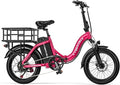 1000W Folding Electric Bike, 48V 20AH Large Removable Battery E Bike, 30+MPH, 80 Miles Max Range, 20" Fat Tire Electric Bike for Adults, Adult Electric Bicycles for Long