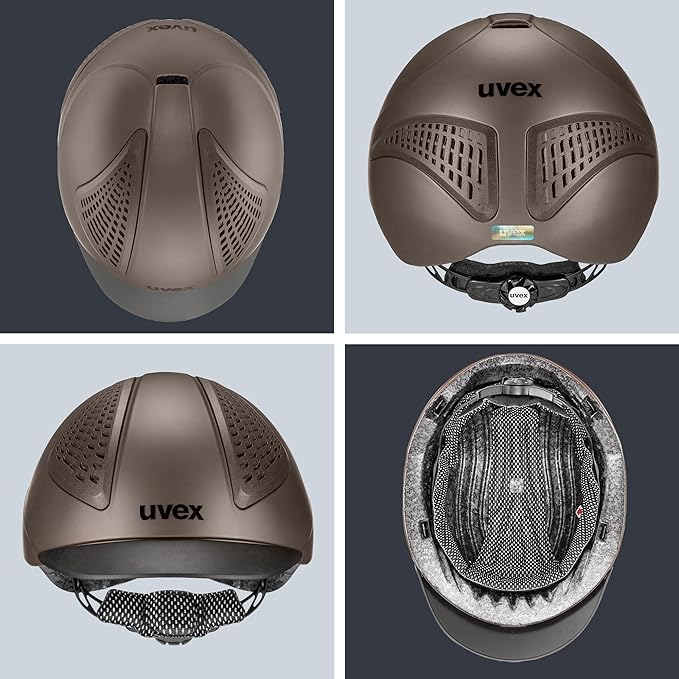 uvex exxential III - Lightweight Unisex Riding Helmet - Individual Size Adjustment