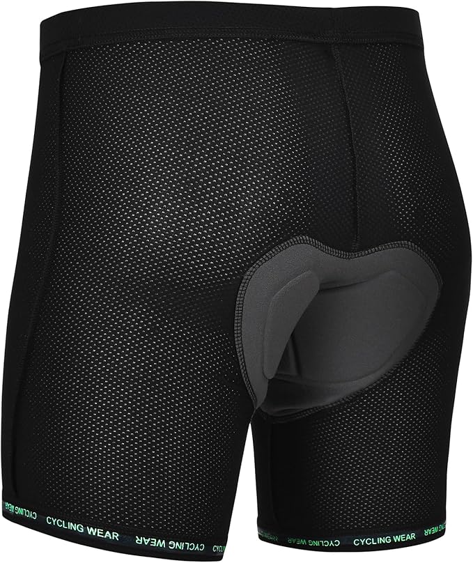 Padded Cycling Shorts Men's Cycling Underwear with 3D Padding Biking Bicycle Shorts Shock Absorb Comfortable Lightweight