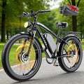58V Max-Output Dual Motor Ebike, Peak 9000W for Adults 36AH Battery 47MPH 105 Miles Range 24 Inch Fat Tire Electric Bike LCD Display for Man Women