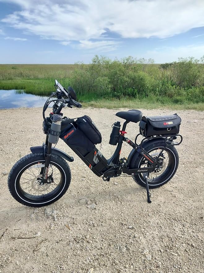 2026 eAhora Juliet Pro 2 EBike - Dual Motor 5400W/1200W 30-43MPH 60V 70Ah 200Mile Long Range Electric Bike for Adults, 20'' Fat Tire Fast Electric Mountain Bike Full Suspension Electric Bicycle