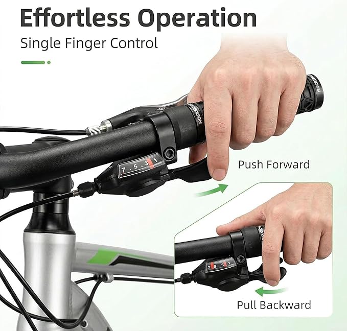 SL-M315-7 Speed Bike Shifter Right Thumb Gear Shifter Bicycle Shift Lever MTB Mountain Bike Shifter Trigger Shifter Commuter Folding Hybrid Bike Gear Shifter with Gear Indicator
