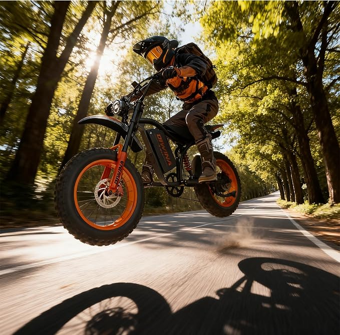 Electric Bike for Adults-3000W/5000W Peak, 60V 32/36AH Battery, 40/45MPH 100 Miles Long Range Ebike, Fat Tire 20Inch, 7-Speed Hydraulic Brake, Electric Dirt Bike Snow Commuter