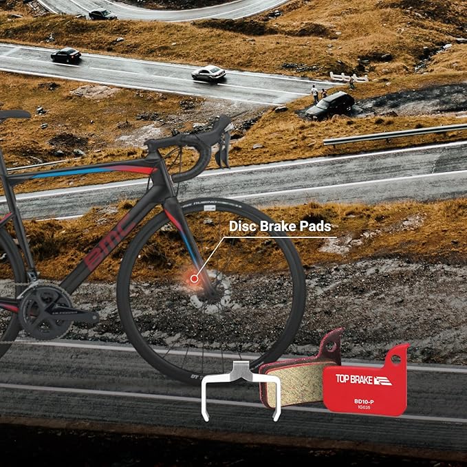 TOP BRAKE Disc Bike Brake Pads Compatible with AVID SRAM Level TLM/Ultimate/Force 22/Force 1/Red eTap HRD/Rival 1/Rival 22/S700 B1/S900 HRD