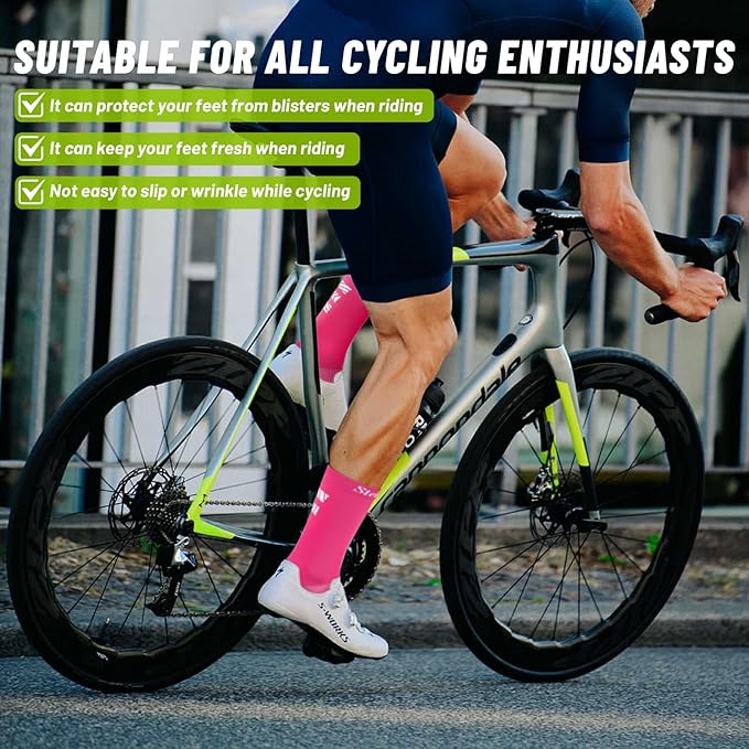 Cycling Socks, Four SeasonsUnisex Breathable, Suitable for Cycling (One Size)