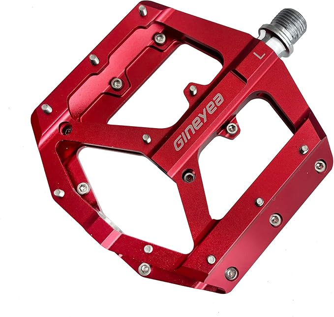 Mountain Bike Pedals, Aluminum Alloy Flat Platform, 9/16" Sealed Bearing, Lightweight Bike Pedals for MTB BMX Road Bicycle
