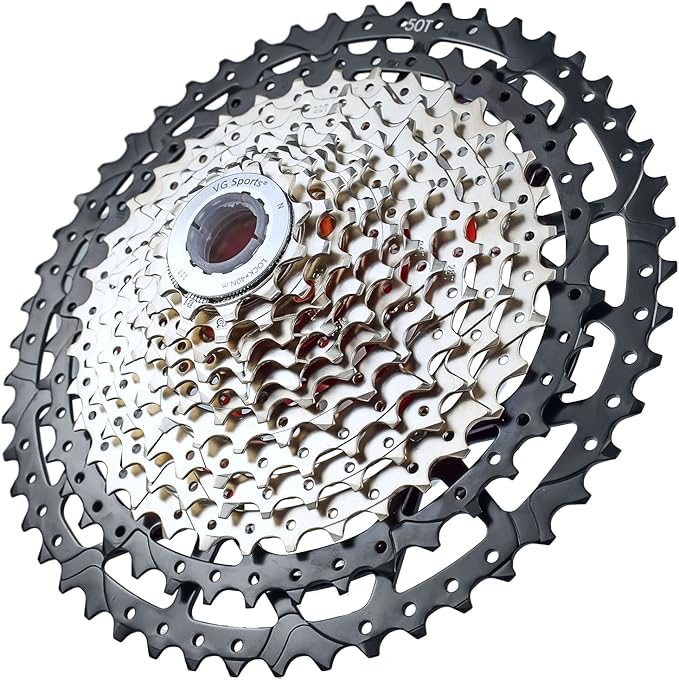 VG SPORTS 8/9/10/11/12 Speed Ultra-Light Bike Cassette for Mountain Bike 11-40T/11-42T/11-46T/11-50T/11-52T MTB Cassette Lightweight Aluminum Bracket Cassette