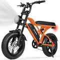 ESKUTE V100 Electric Bike for Adults, Electric Dirt Bike 1500W Peak Motor, All Terrain Dual Suspension E Bike 28MPH Top Speed, Ebike Up to 60 Miles Range, 16" Fat Tire, 48V13Ah Battery, 7-Speed