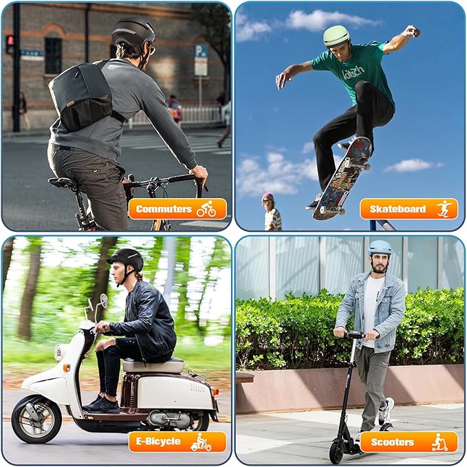 Shinmax Bike Helmet with Turn Signals, NTA Certified up to 45km/h, Bicycle Helmet for Men Women with USB Rechargeable Rear Light, Viser, Cycling Helmet for E-Bike & S-Pedelec,Scooter, Commuter, Adults