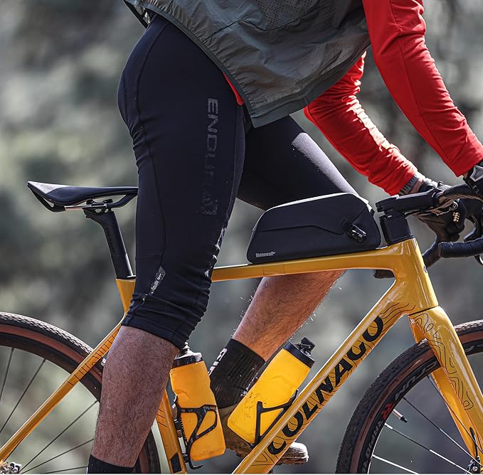 Rhinowalk Bike Top Tube Bag 1.5L Bike Frame Bag with Magnetic Flap Fully Waterproof and Stable Bicycle Frame Bag Bicycle Bag Professional Cycling Accessories for Mountain Road Bike-XXL