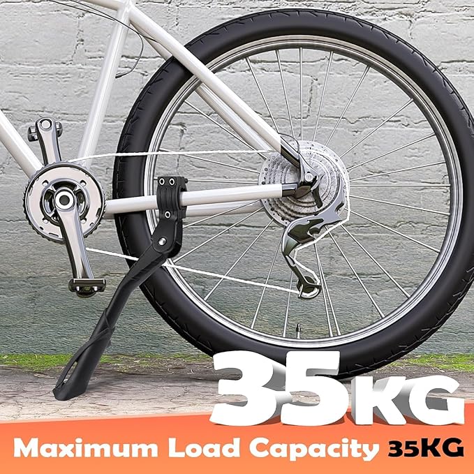Bike Kickstand for Adult Bikes,Aluminum Alloy Bicycle Kickstand Adjustable for 24-29 Inch,Bicycle Kickstand for Mountain Bike, Trek Bike, Road Bike, City Bike,Non-Slip Sole (style-3)