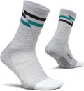 Feetures Elite Max Cushion Mini Crew - Running Socks for Cycling, Walking & Everyday Use - Athletic Socks - Moisture Wicking