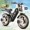 eAhora Romeo Pro/Ⅱ Electric Bike - 2025 34-40MPH 2500W Adults 52V/60Ah 200Mile Long Range Electric Bike, 20"*4.5 Fat Tire Fast Mountain E-Bike Off-Road Full Suspension Electric Bicycle for Men Women