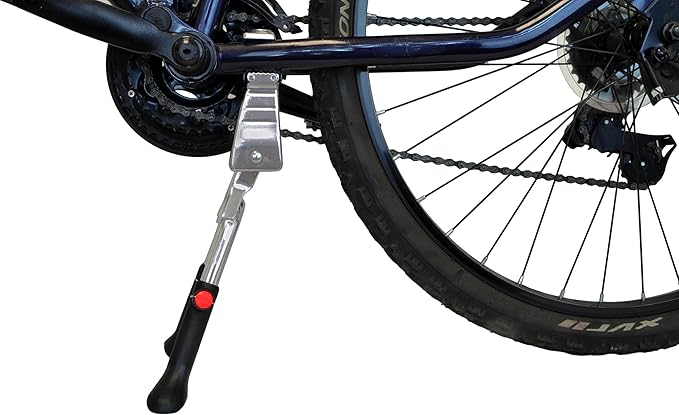 Lumintrail Center Mount Bike Double Leg Kickstand - Adjustable Height Kick Stands for 24, 26, 27.5, 29 Inch Adult Bicycles - Perfect for Cruiser, Road and Hybrids